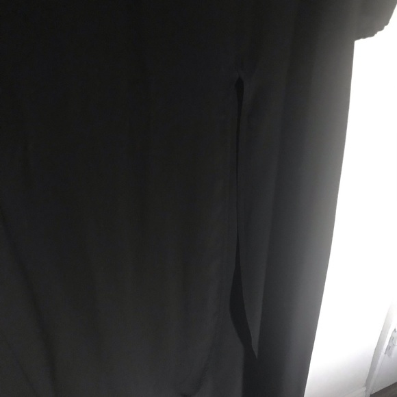 FL&L Black 100% Silk Lace Front Maxi Dress Small - Picture 3 of 5